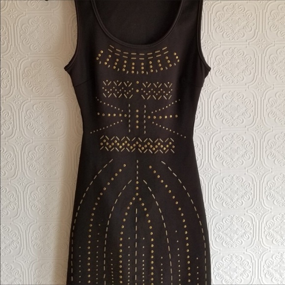 Stud back cut out dress LBD - Picture 2 of 7